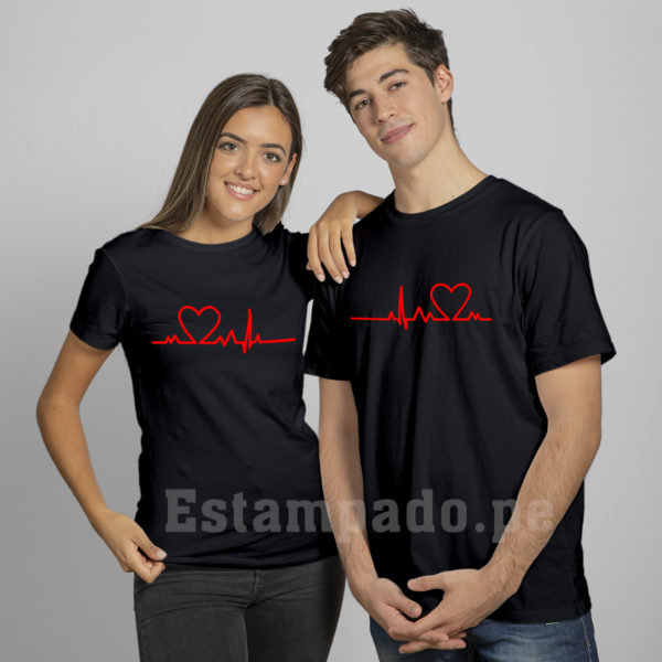 polos corazón para parejas de enamorados