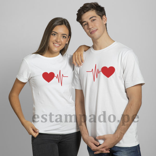 Polos de Corazón para Parejas de Enamorados