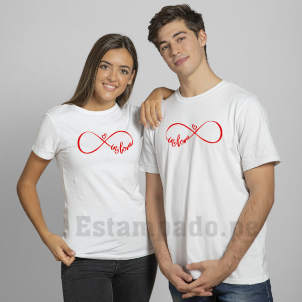 polos corazón para parejas de enamorados