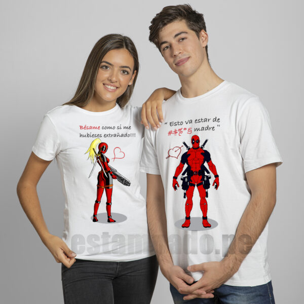 polos de deadpool para parejas