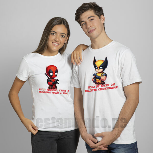 polos de deadpool para parejas